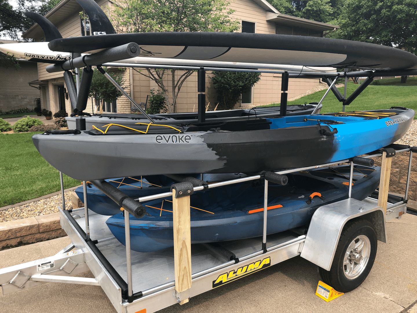 Custom Kayak & Paddleboard Trailer Rack - August Build of the Month Winner