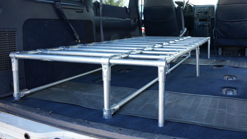How to Make a DIY Slider Bed Frame for Van Life With EMT Conduit