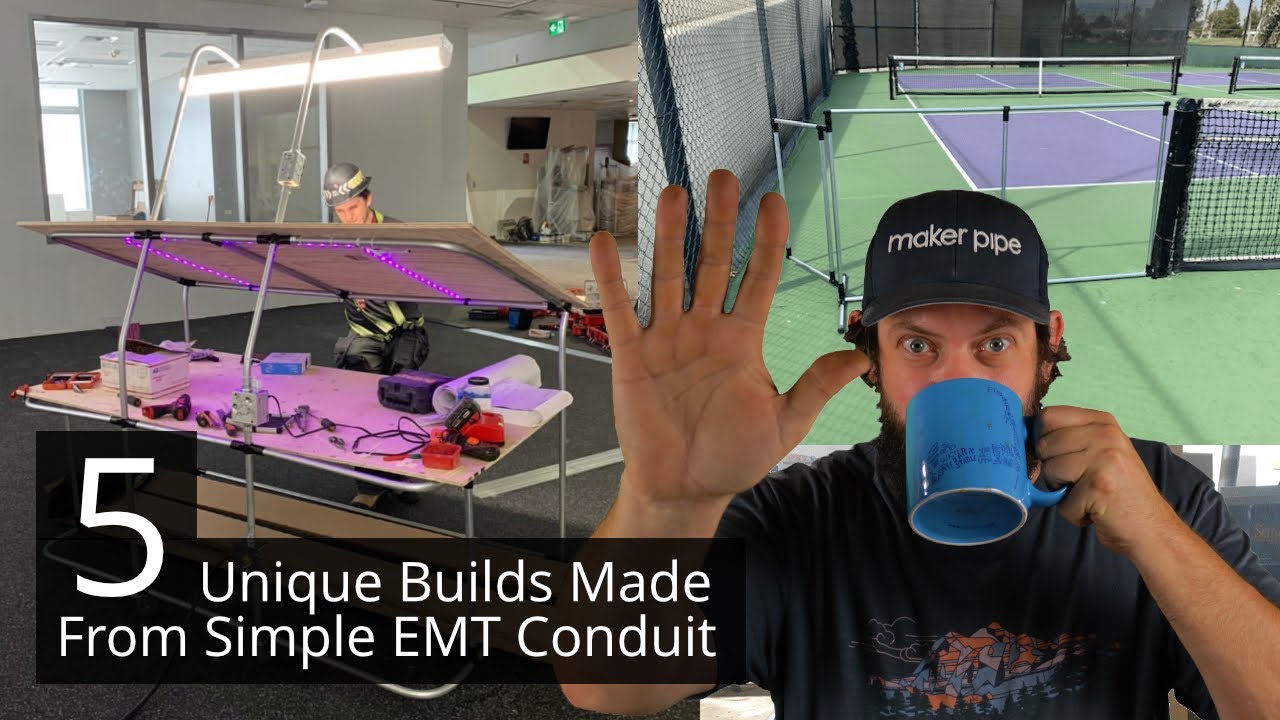 5 Unique DIY Projects Done With EMT Conduit - Maker Pipe Monday - 011