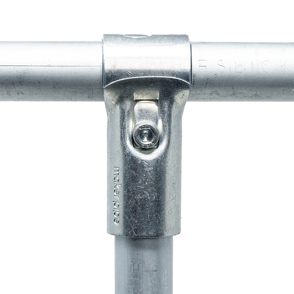 thumbnail image 2 of 2-Pack 45 Degree Structural Pipe Connectors - Steel Conduit Clamps For 1.1 Inch / 28mm Pipes 2 of 14