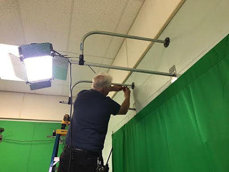 Industrial Pipe Lighting Stand