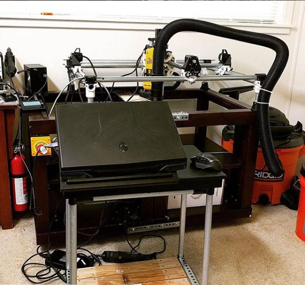 MPCNC Router Workstation Made Out Of Electrical Conduit