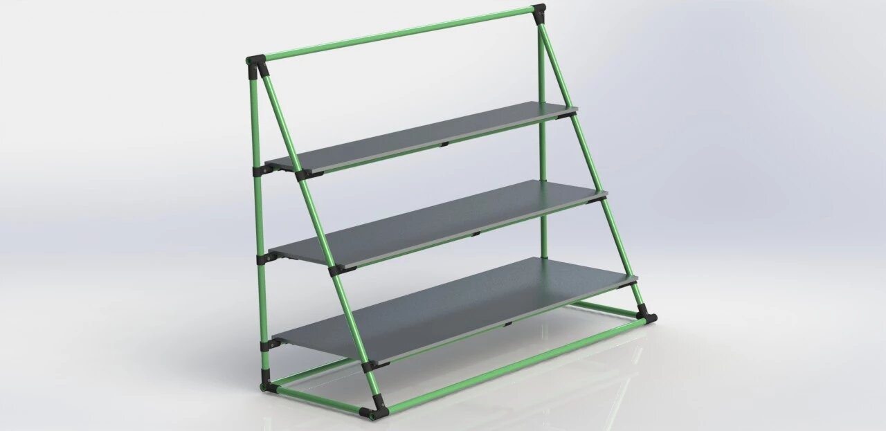 Metal Pipe Bookshelf Idea