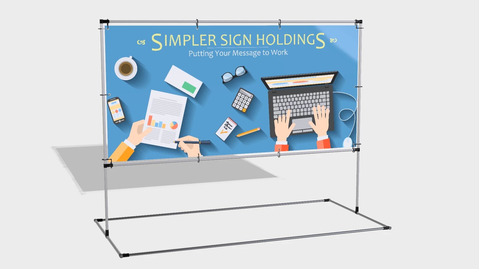 Freestanding Banner Frame