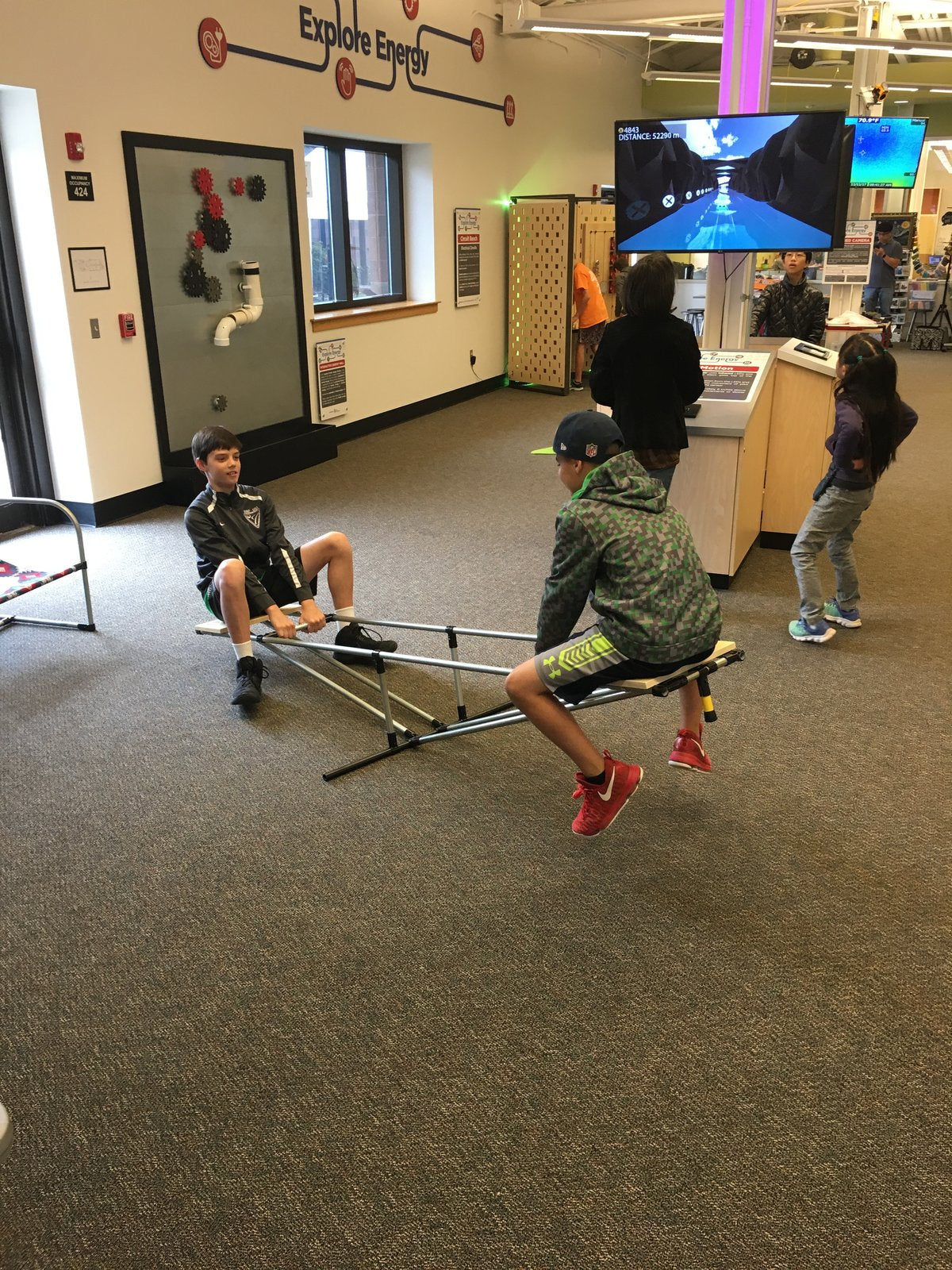 Seesaw Made From Metal Pipe