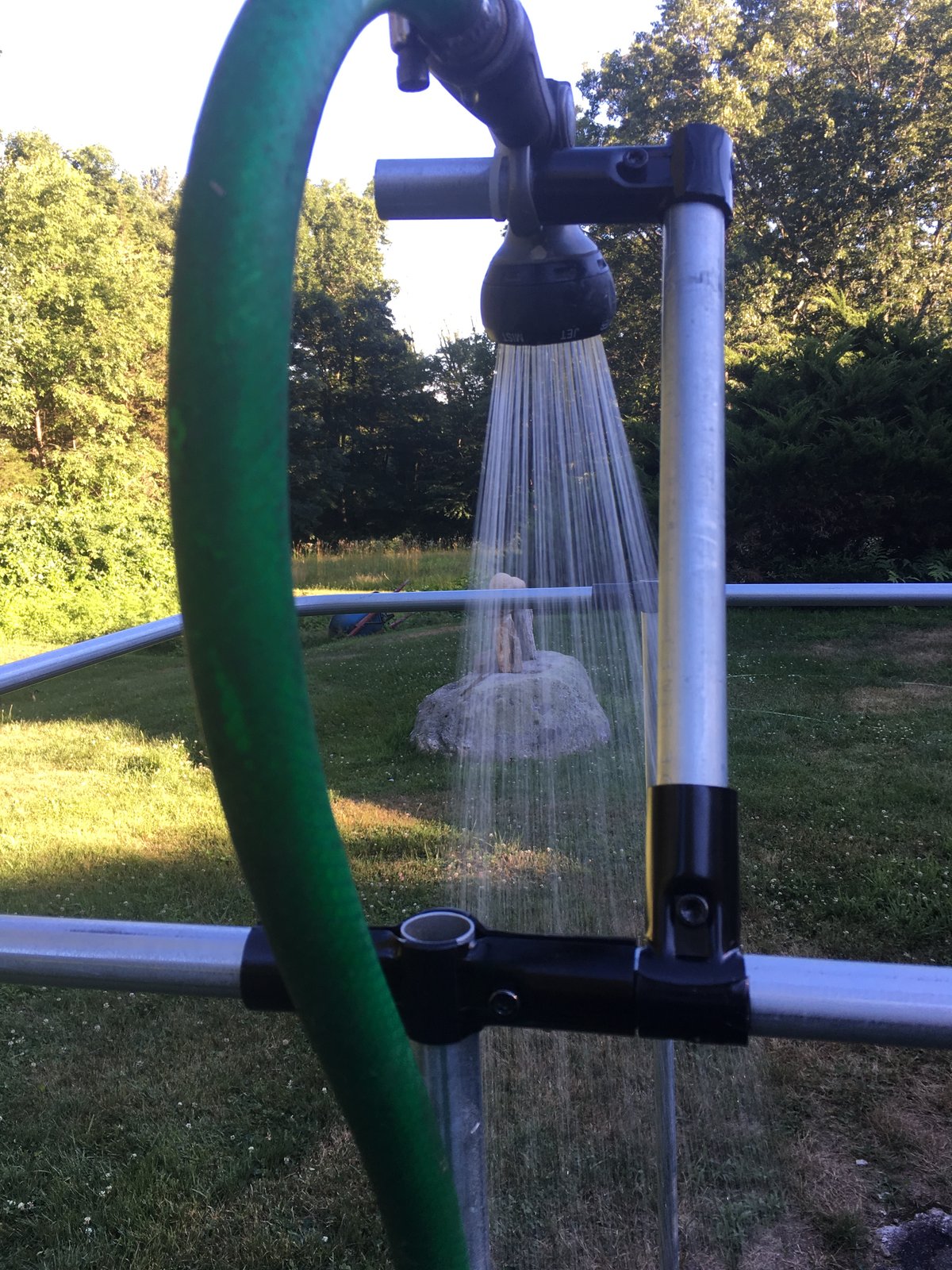 DIY Outdoor Shower Frame