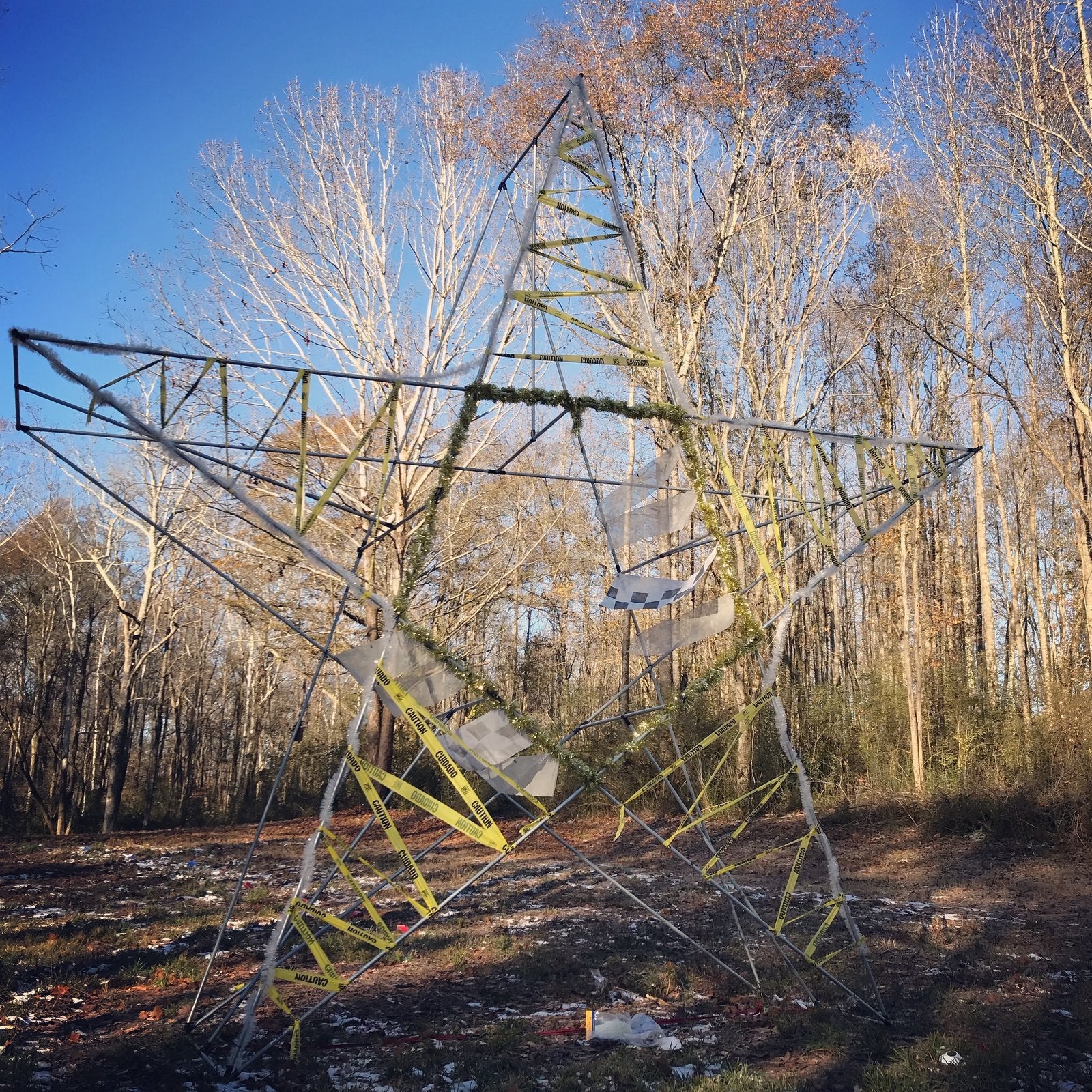 Large Star Made Out of EMT Conduit