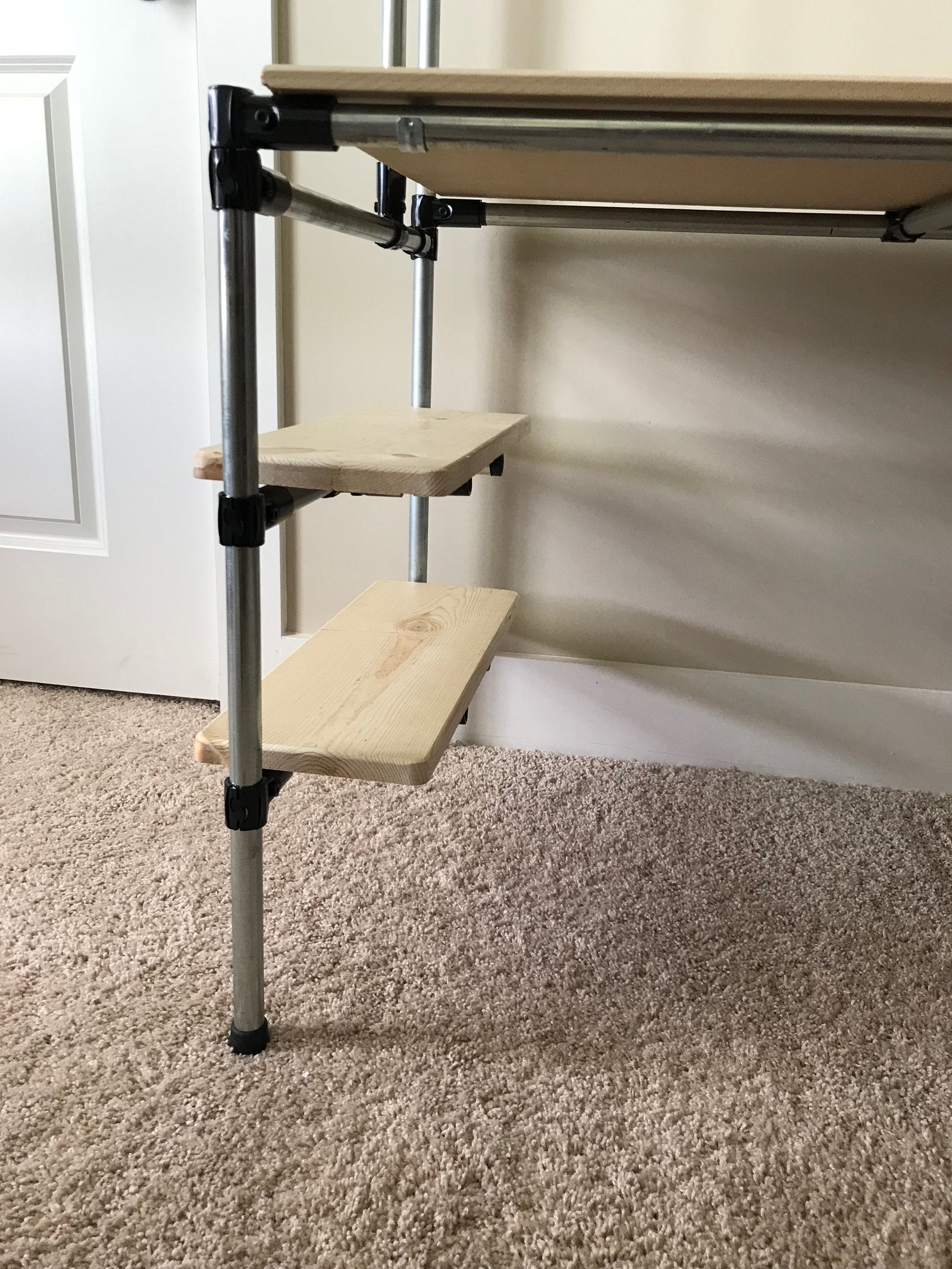 Floating Shelves for Custom Desk