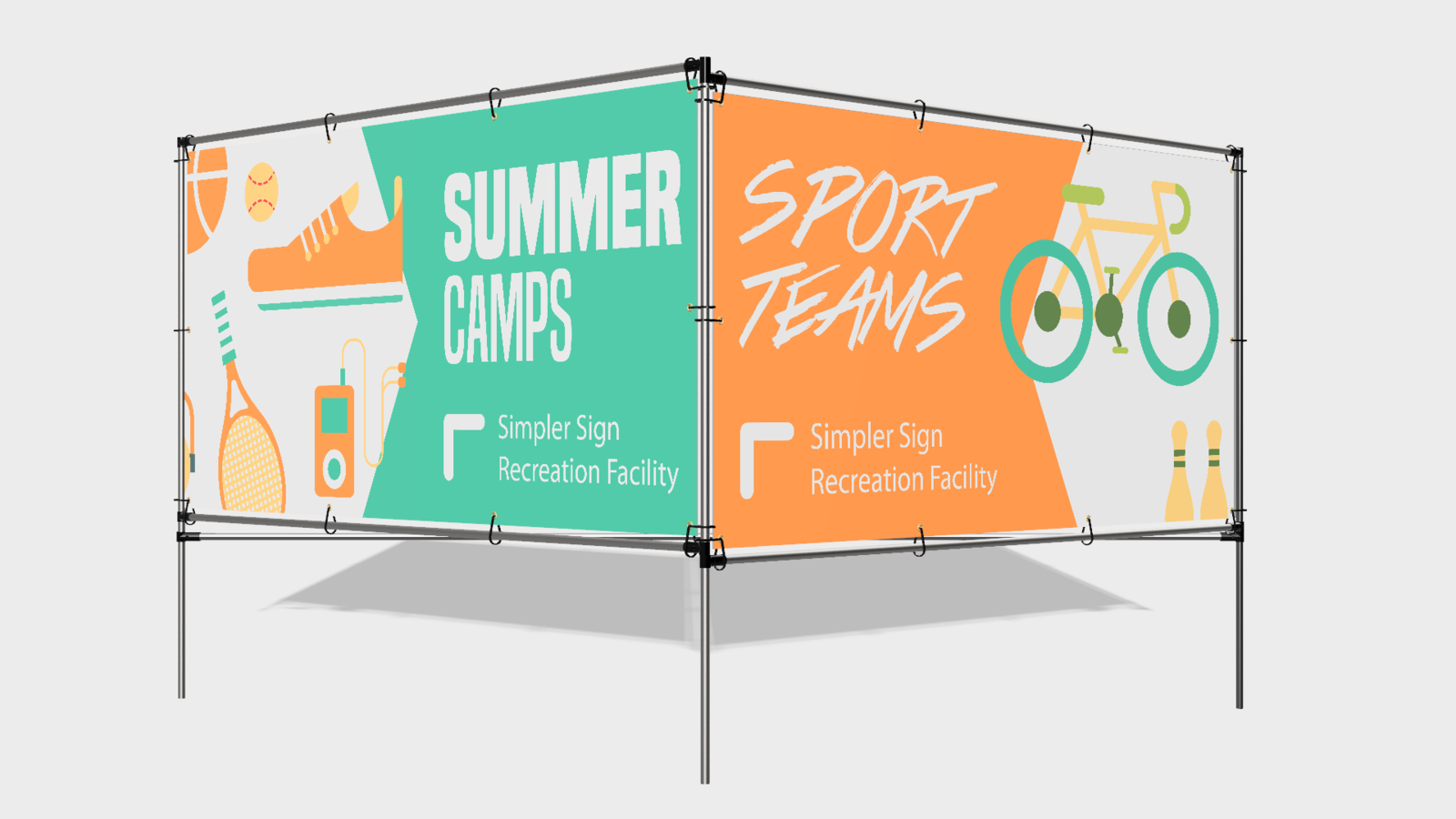 Freestanding Banner Frame