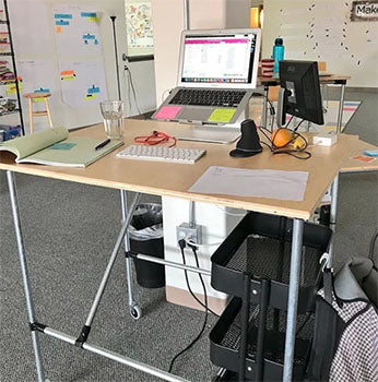 Custom DIY Standing Height Desk