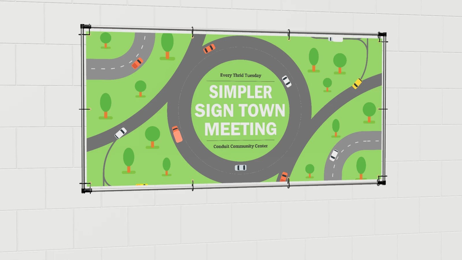 Banner Wall Frame Idea