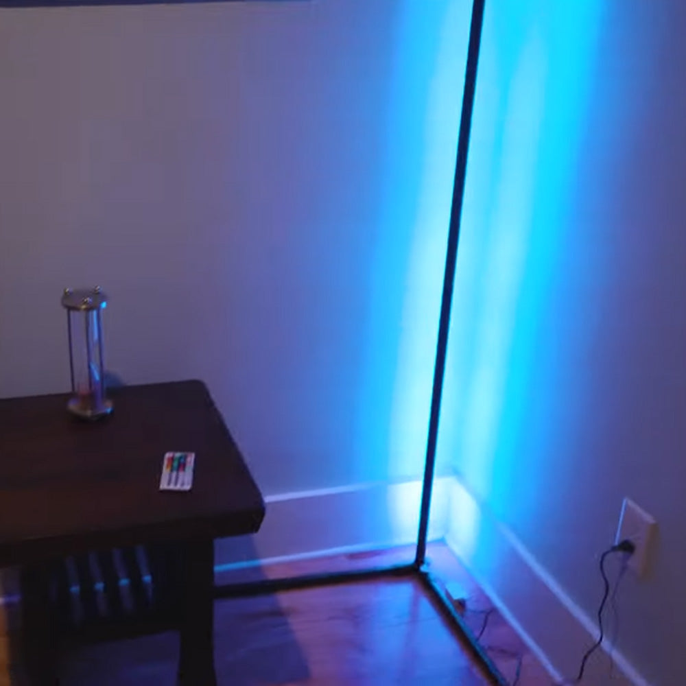 DIY LED Corner Floor Lamp Kit - Maker Pipe