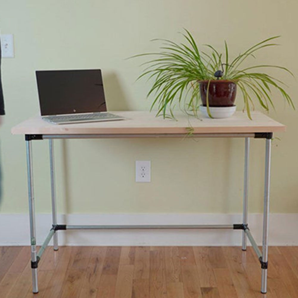 Diy Pipe Desk Design The Industrial Desk That Needed A New Room